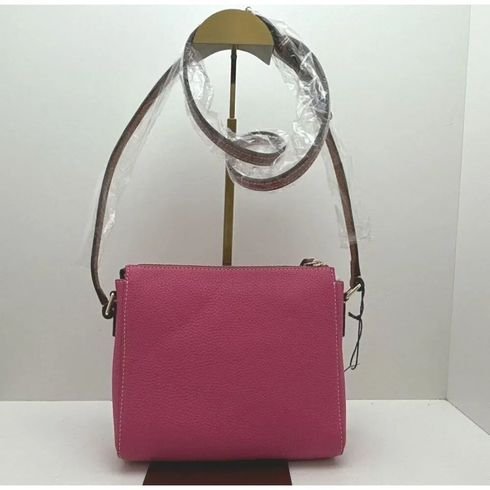 NWT Dooney & Bourke Pebble Grain Lexington Crossbody Bag - Fuchsia / Pink
